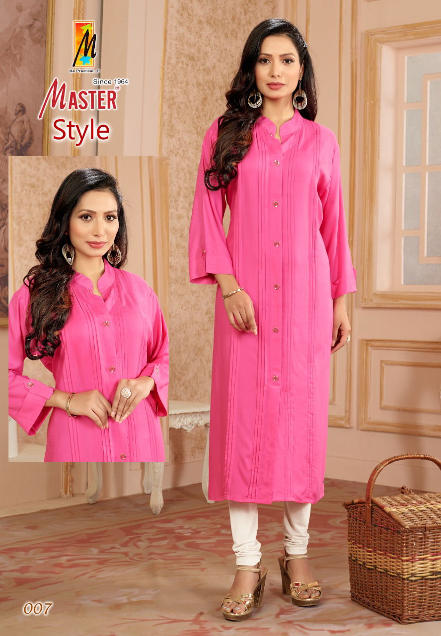 Master Style Ethnic Wear Designer Wholesale Kurti Collection 